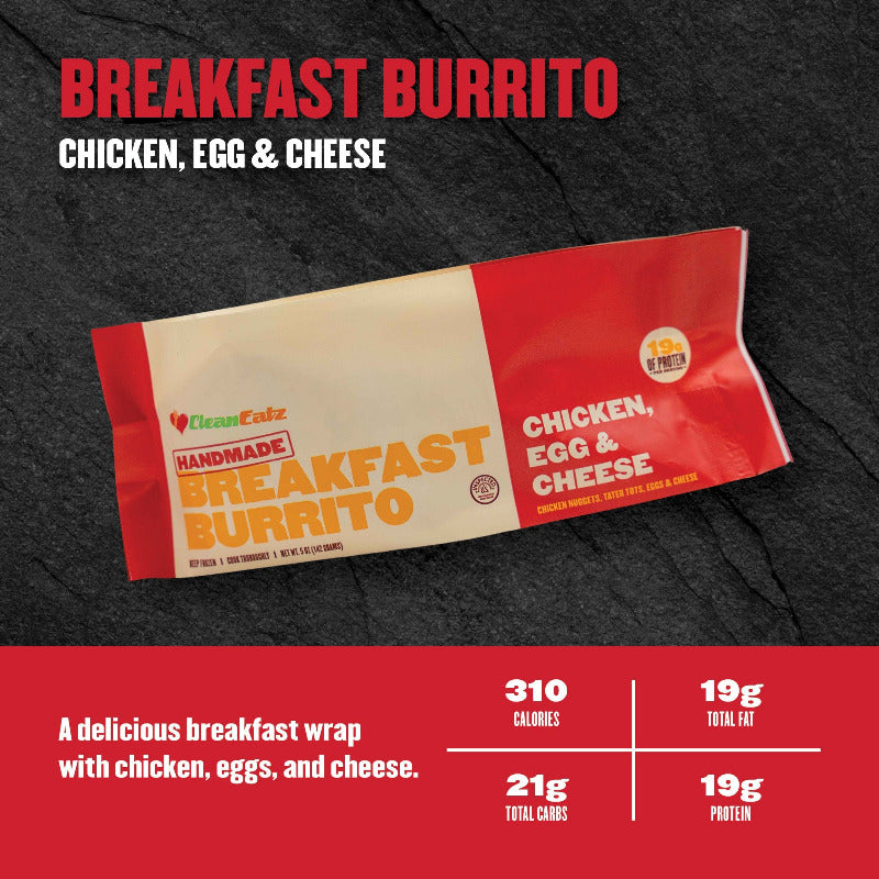 High Protein Breakfast Burritos